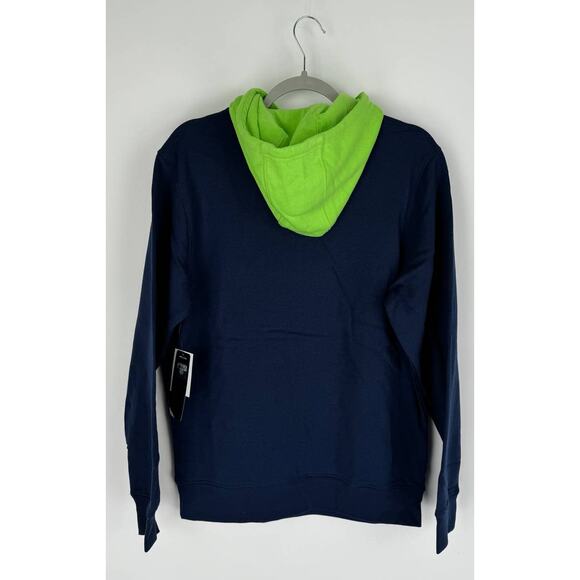 NFL Mens Seattle Seahawks Colorblock Pullover Hoodie Size Medium New Blue Green - Picture 8 of 8